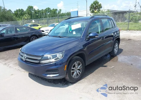 2016 Volkswagen Tiguan S из США, поврежденный, VIN WVGAV7AX7GW599475